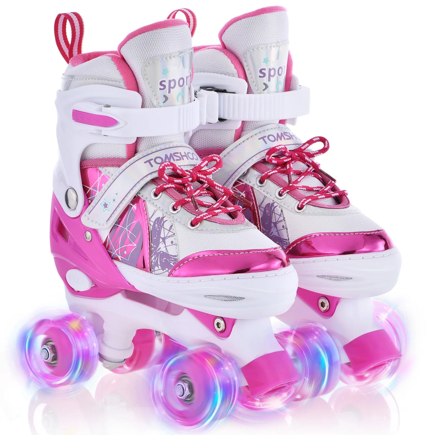 Adjustable Light Up Roller Skates For Kids