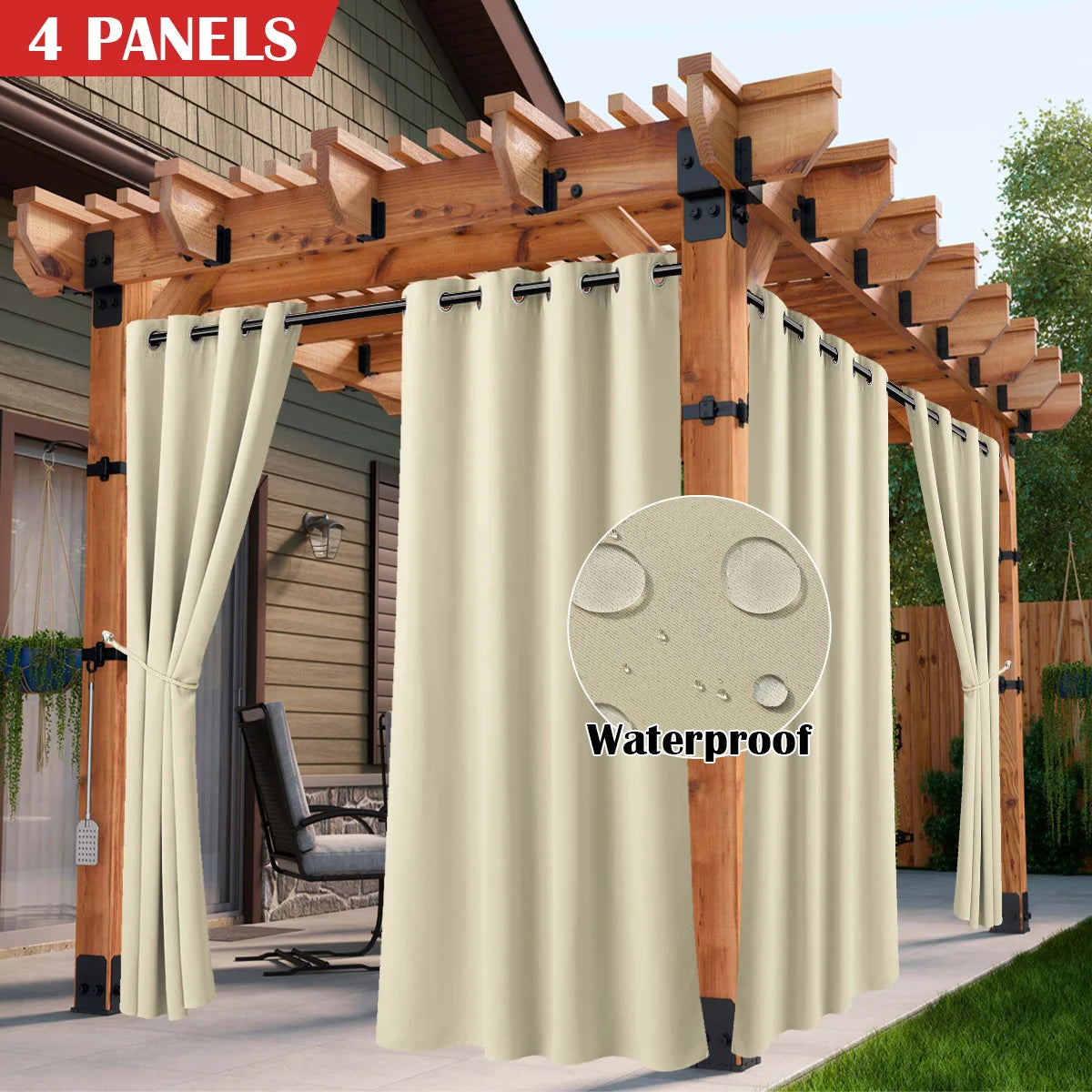 Sabalatica Waterproof Solar Curtains For Porch