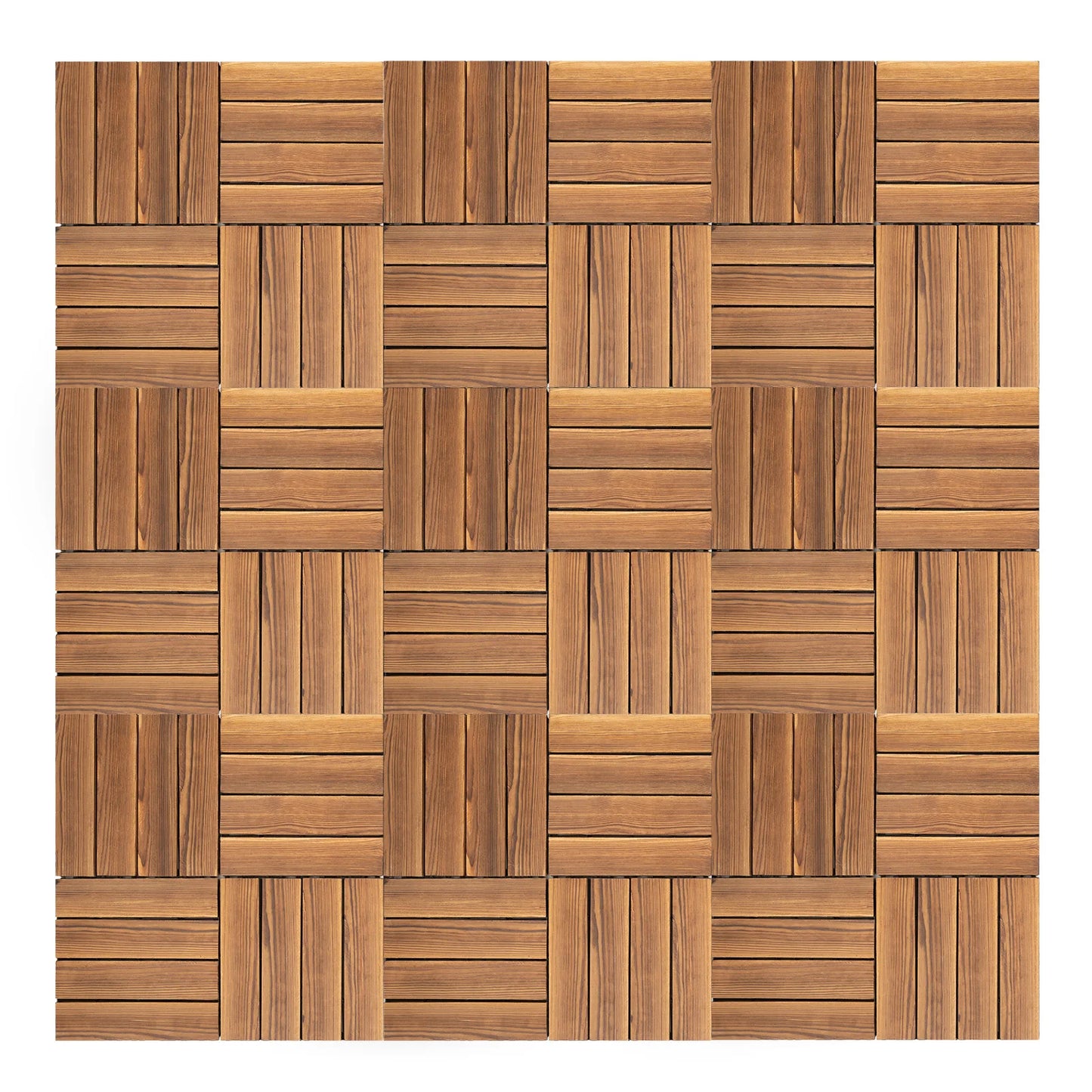 Wood Plastic Interlocking Deck Tiles For Outdoor Use