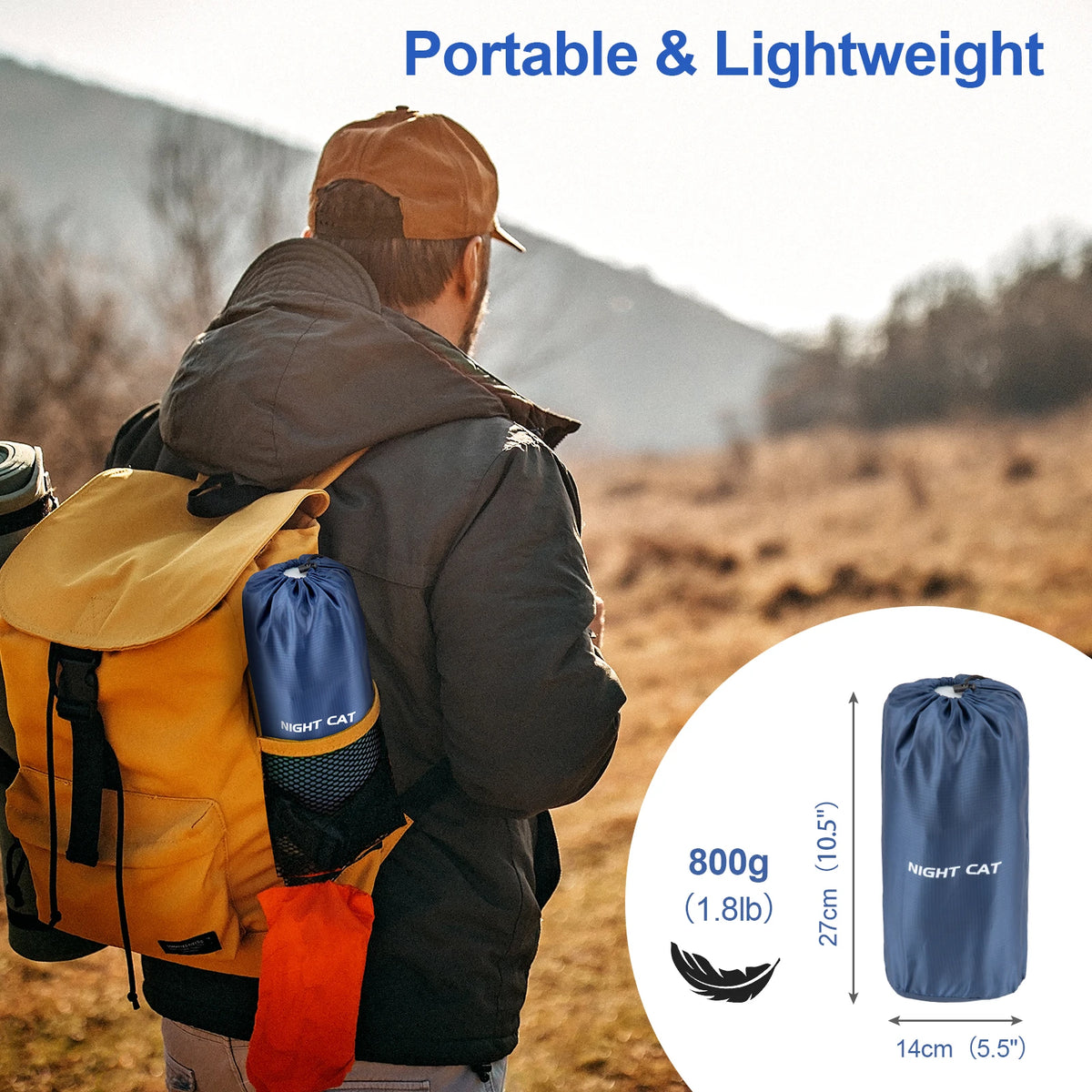 Ultralight TPU Air Mattress With Pillow And Pump