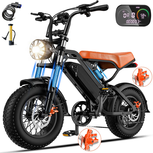 FURIDER 1200W Electric Dirt Bike 28MPH 48V 18Ah