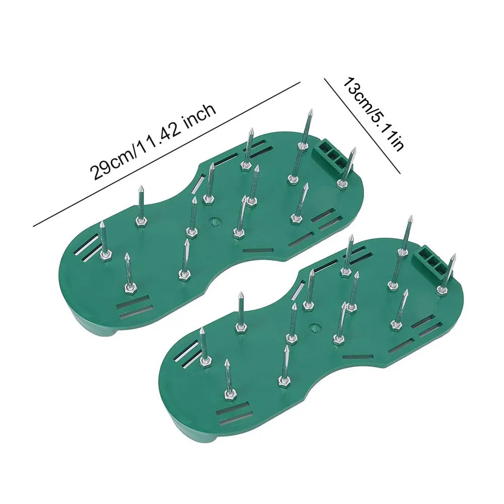 ALIILEE Lawn Aerator Shoes Spiked Sandals Adjustable Strap