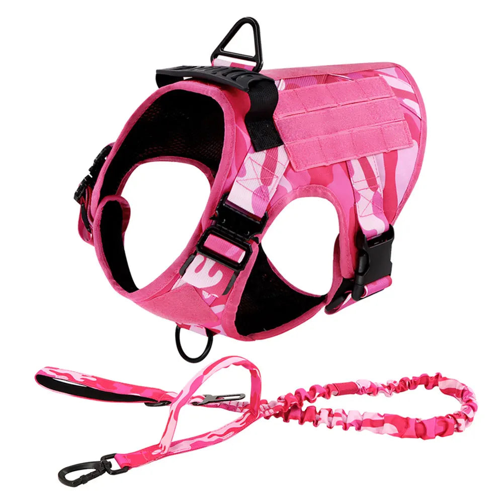 PETRAVEL CN Camouflage Dog Harness For Large Dogs Vest