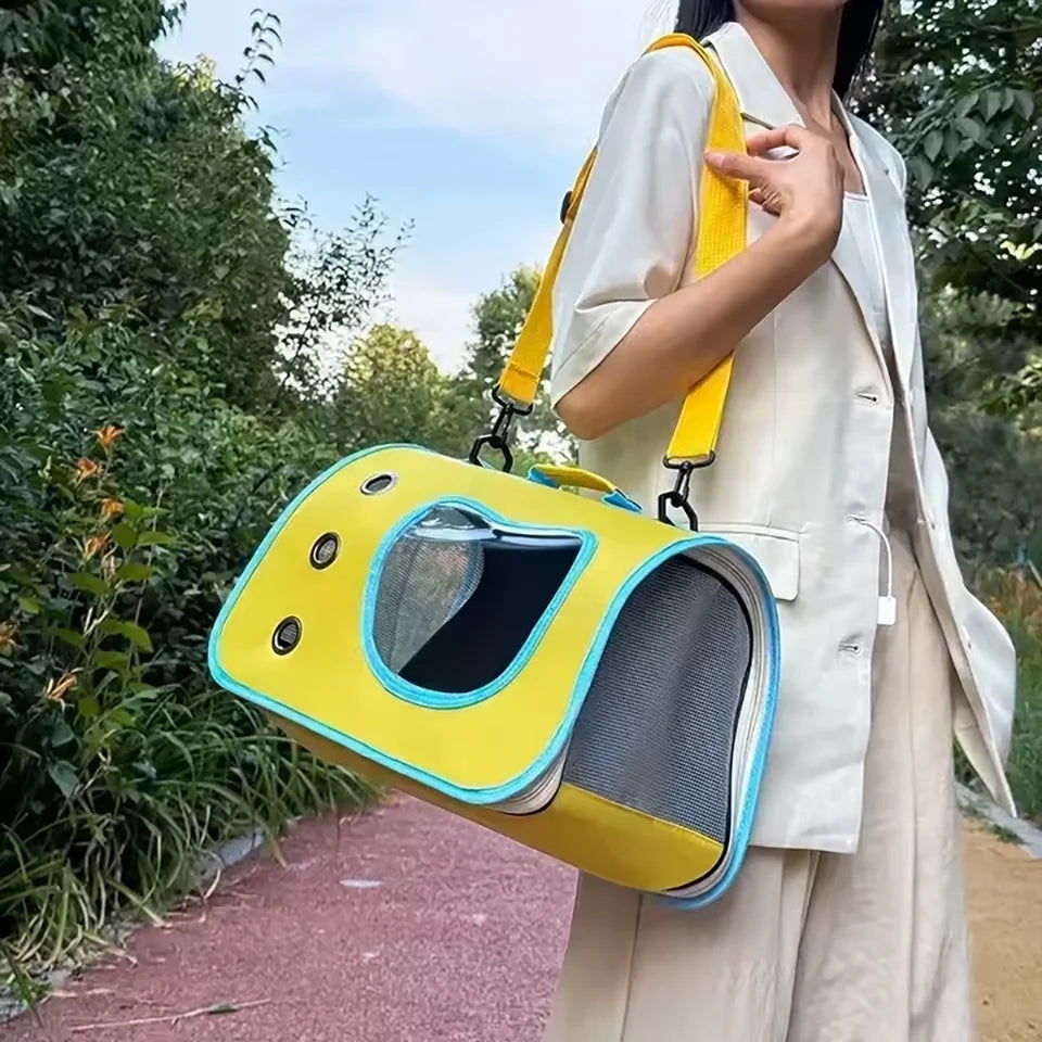 Foldable Breathable Pet Carrier For Small Dogs And Cats