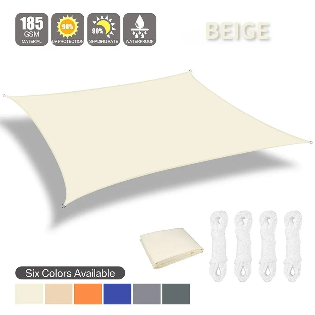 Waterproof Shade Sail Outdoor Canopy Patio Garden