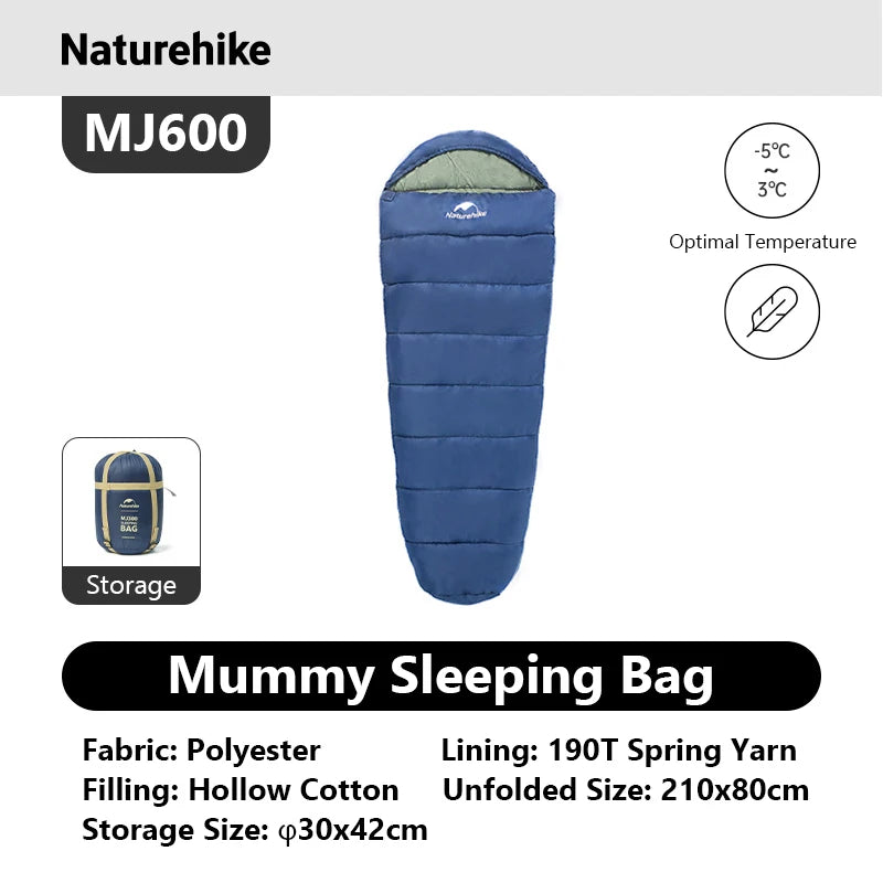 Naturehike Mummy Sleeping Bag MJ300 MJ600 Ultra Winter