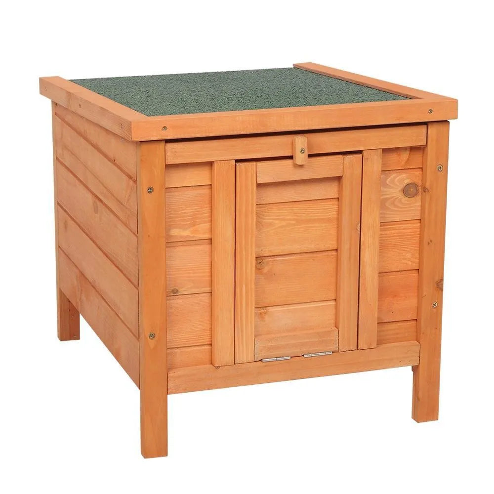 Weatherproof Wood Bunny Hutch Outdoor Pet Cage Shelter