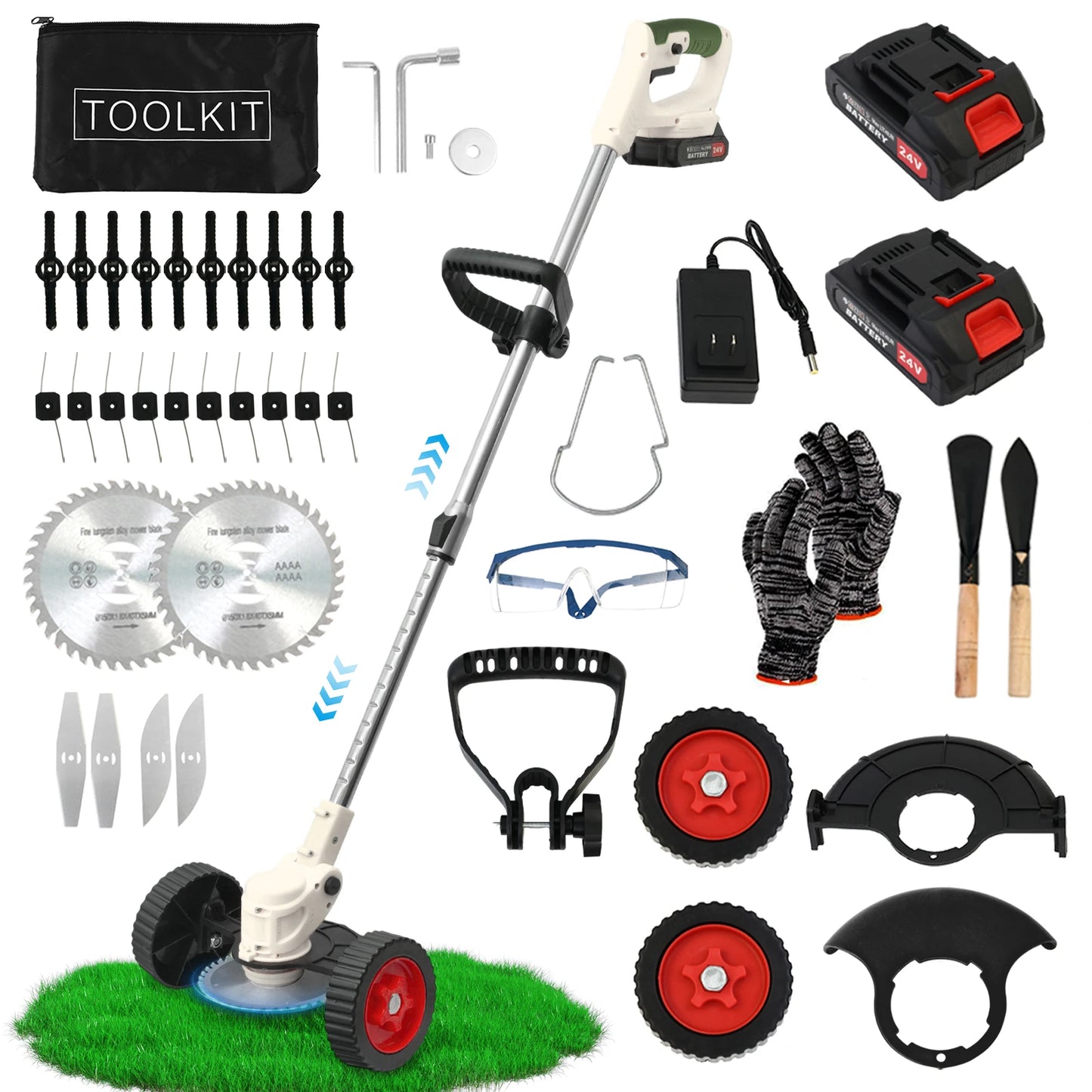 Cordless 21V 3In1 Grass Trimmer Mower Edger