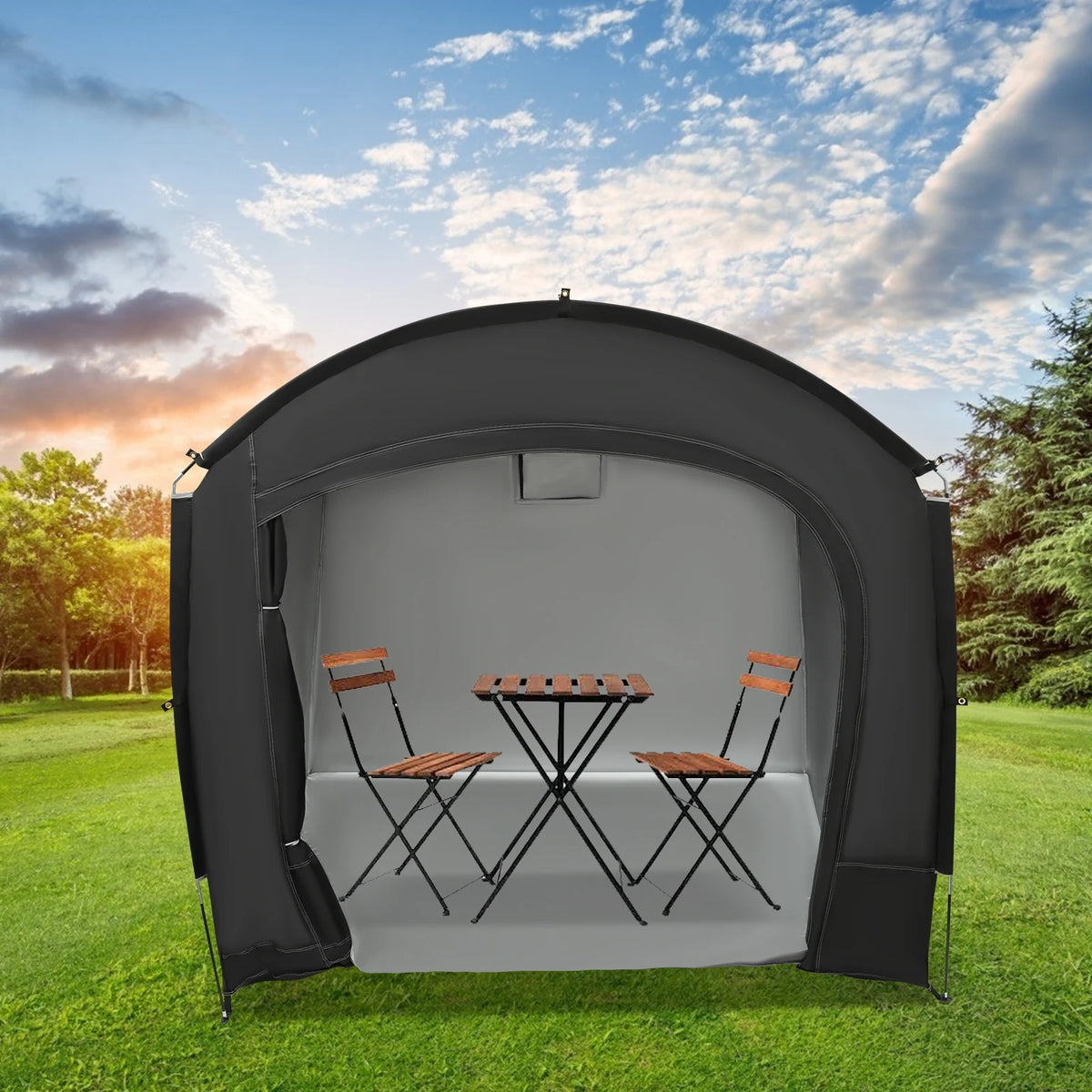 Portable Oxford Bike Storage Shed With Sunshade Cover