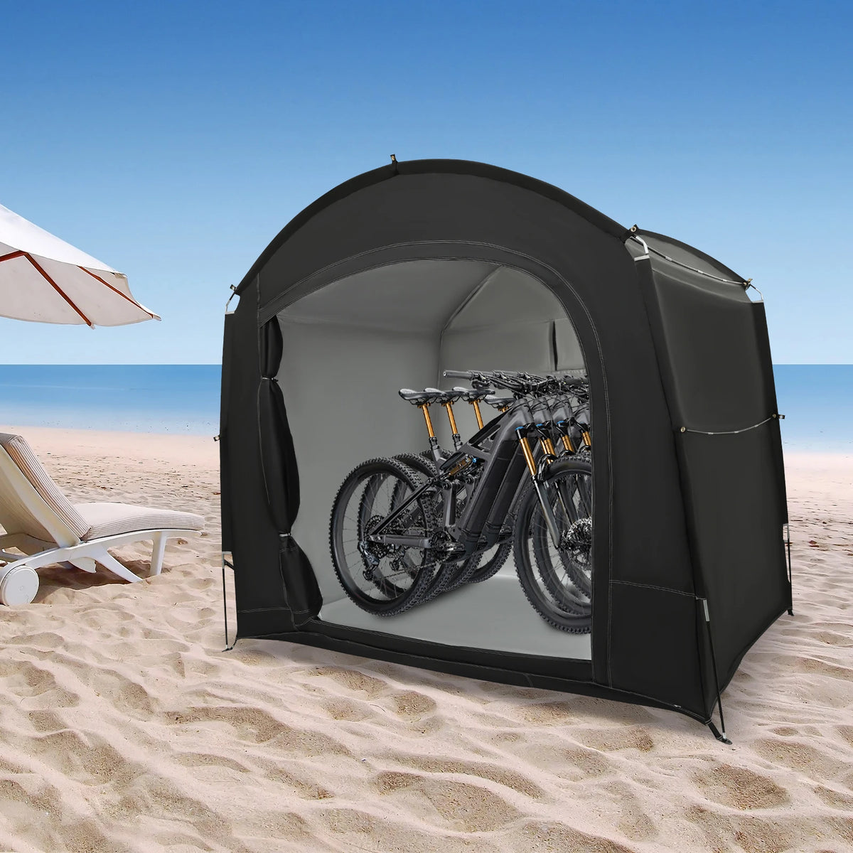 Portable Oxford Bike Storage Shed With Sunshade Cover