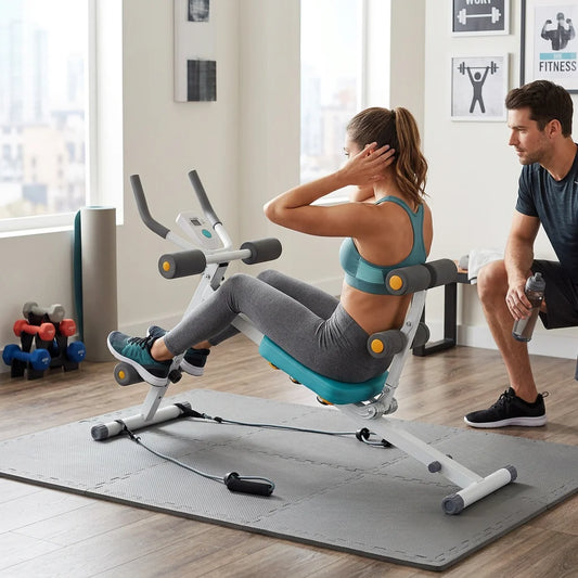 Home Gym Abs Workout Equipment With LCD Display Core Trainer