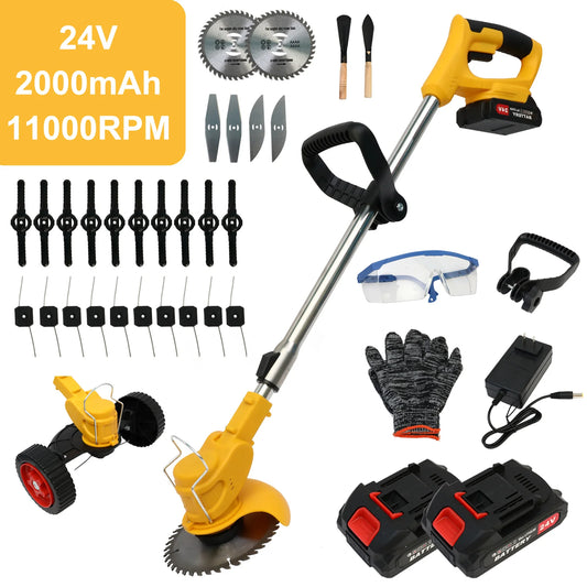 Cordless 21V 3In1 Grass Trimmer Mower Edger