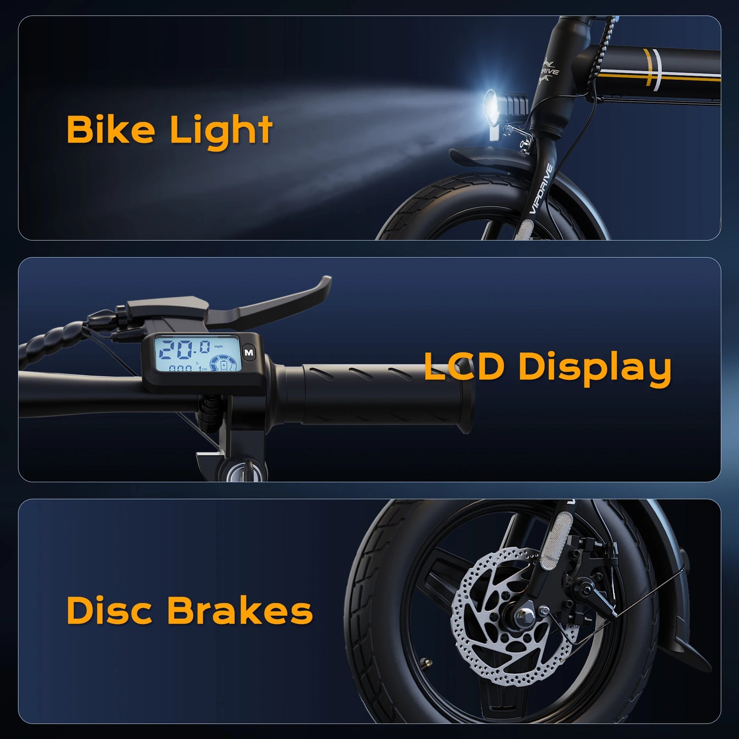 Zypho Electric Bike 500W Peak Motor 20mph