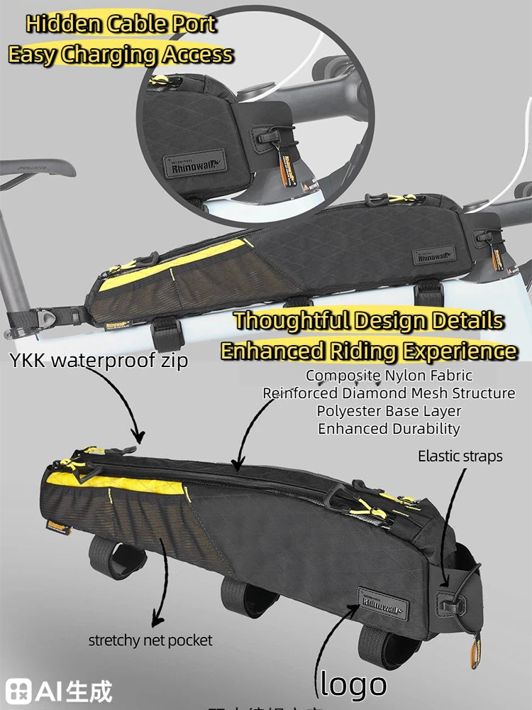 Rhinowalk 2L Waterproof Bike Top Tube Bag