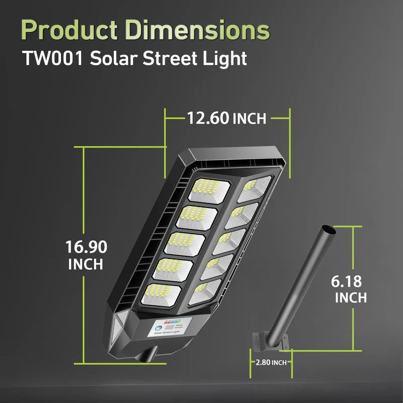 Solar Street Light 4000W LED Flood Light With Motion Sensor