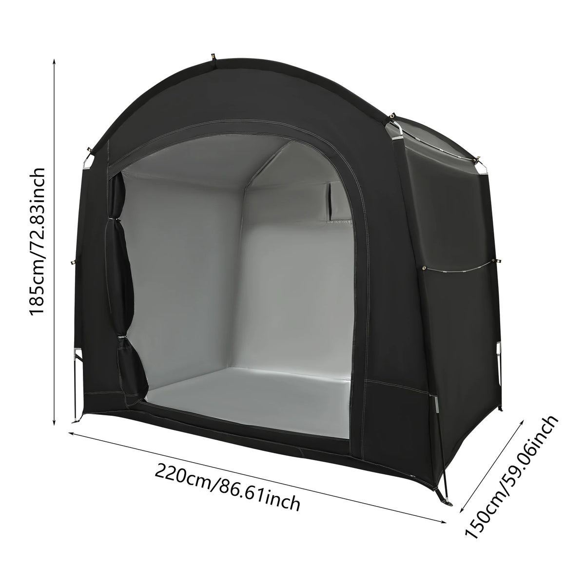 Portable Oxford Bike Storage Shed With Sunshade Cover