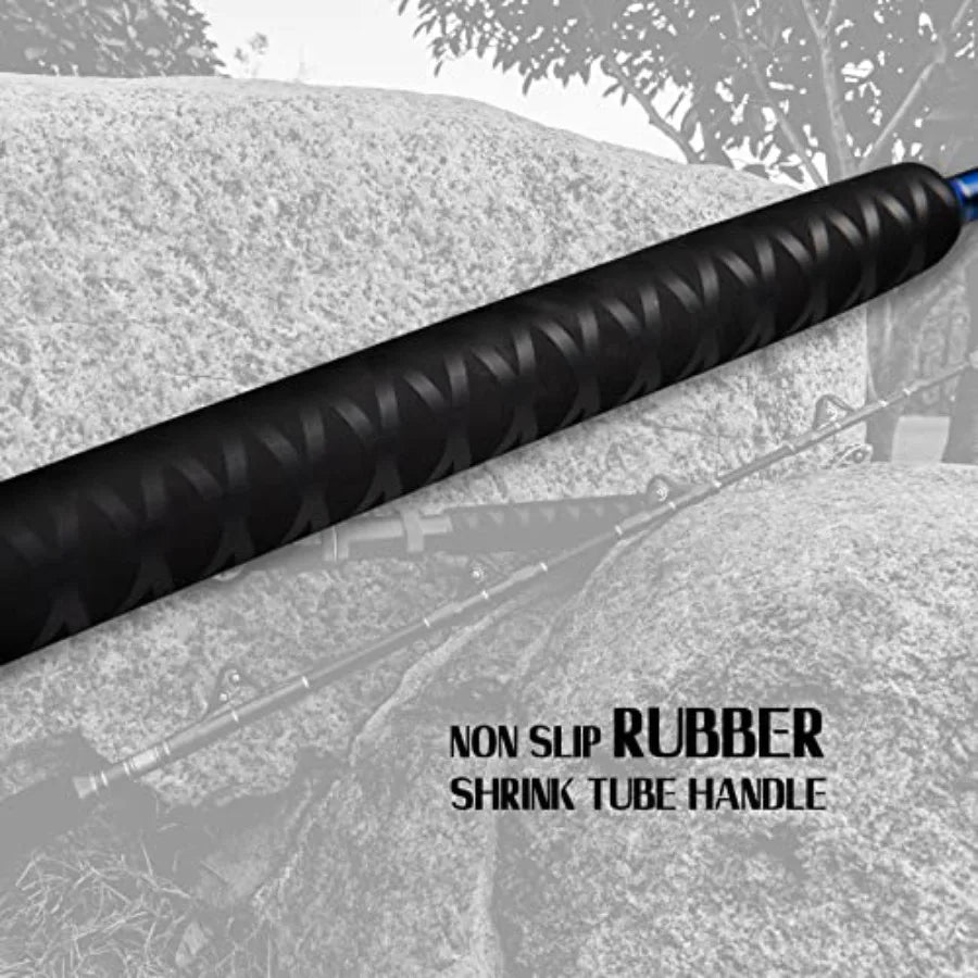 Saltwater Offshore Trolling Rod, Roller Rod, 2-Piece