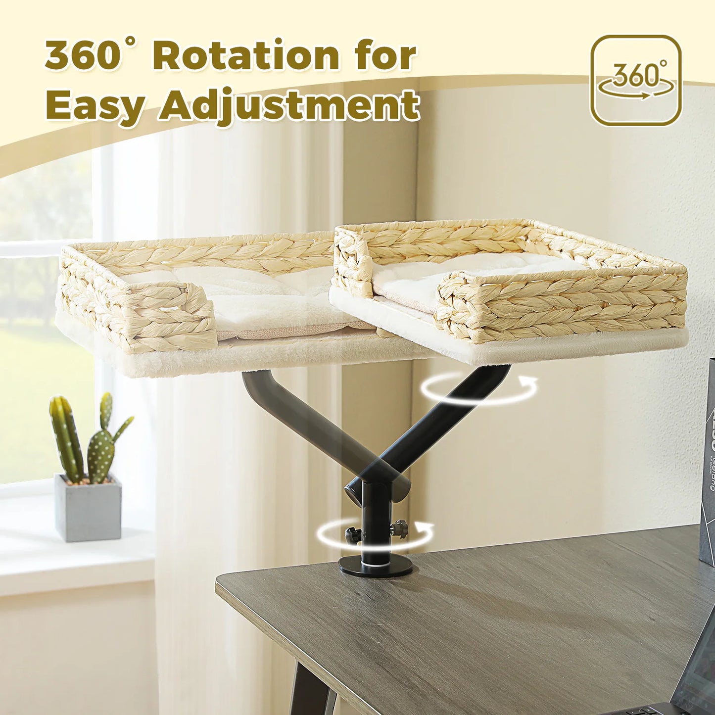PAWZ Road Cat Desk Bed 360 Rotatable Stand