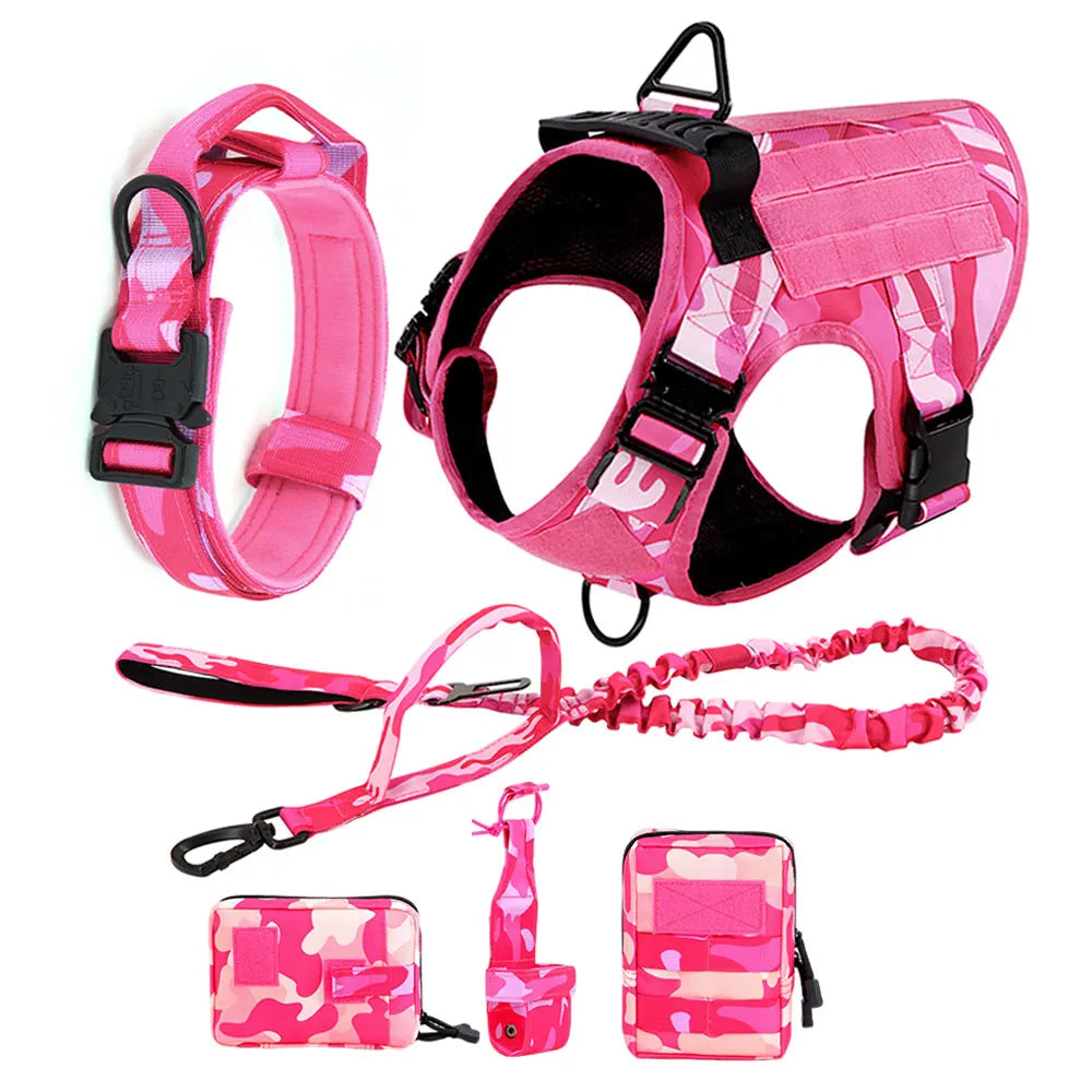 PETRAVEL CN Camouflage Dog Harness For Large Dogs Vest