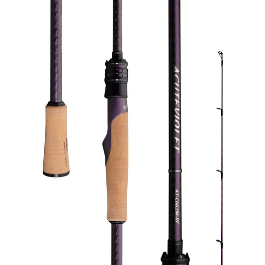 PureLure AcuteViolet Bass Rod Spinning Baitcasting
