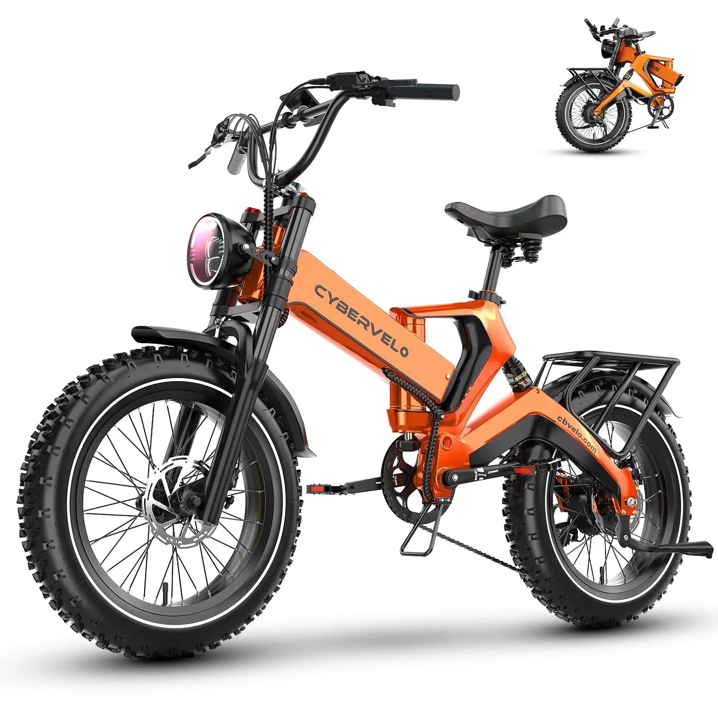 CYBERVELO EK6 Fat Tire Foldable 2000W Ebike 48V Battery