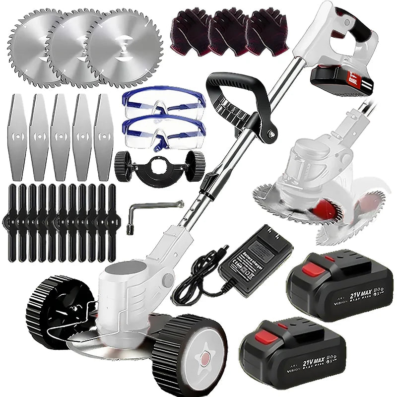 Wireless Portable Weed Trimmer With Dual Batteries