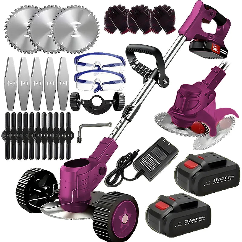 Wireless Portable Weed Trimmer With Dual Batteries