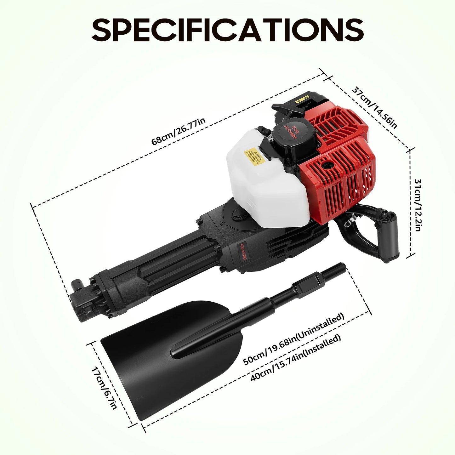 Bymaocar Gas Powered Tree Digger Excavator