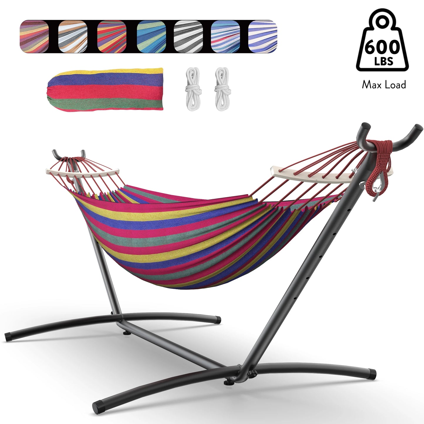 GYROOR Adjustable Stand Hammock With 600 Lb Capacity