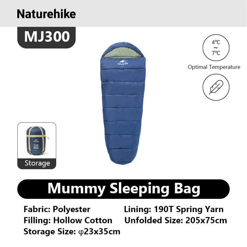 Naturehike Mummy Sleeping Bag MJ300 MJ600 Ultra Winter