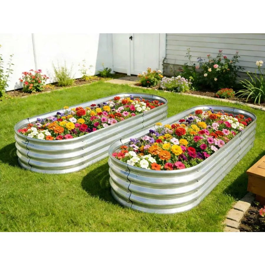 Raised Garden Bed Metal Elevated Planter For Vegetables
