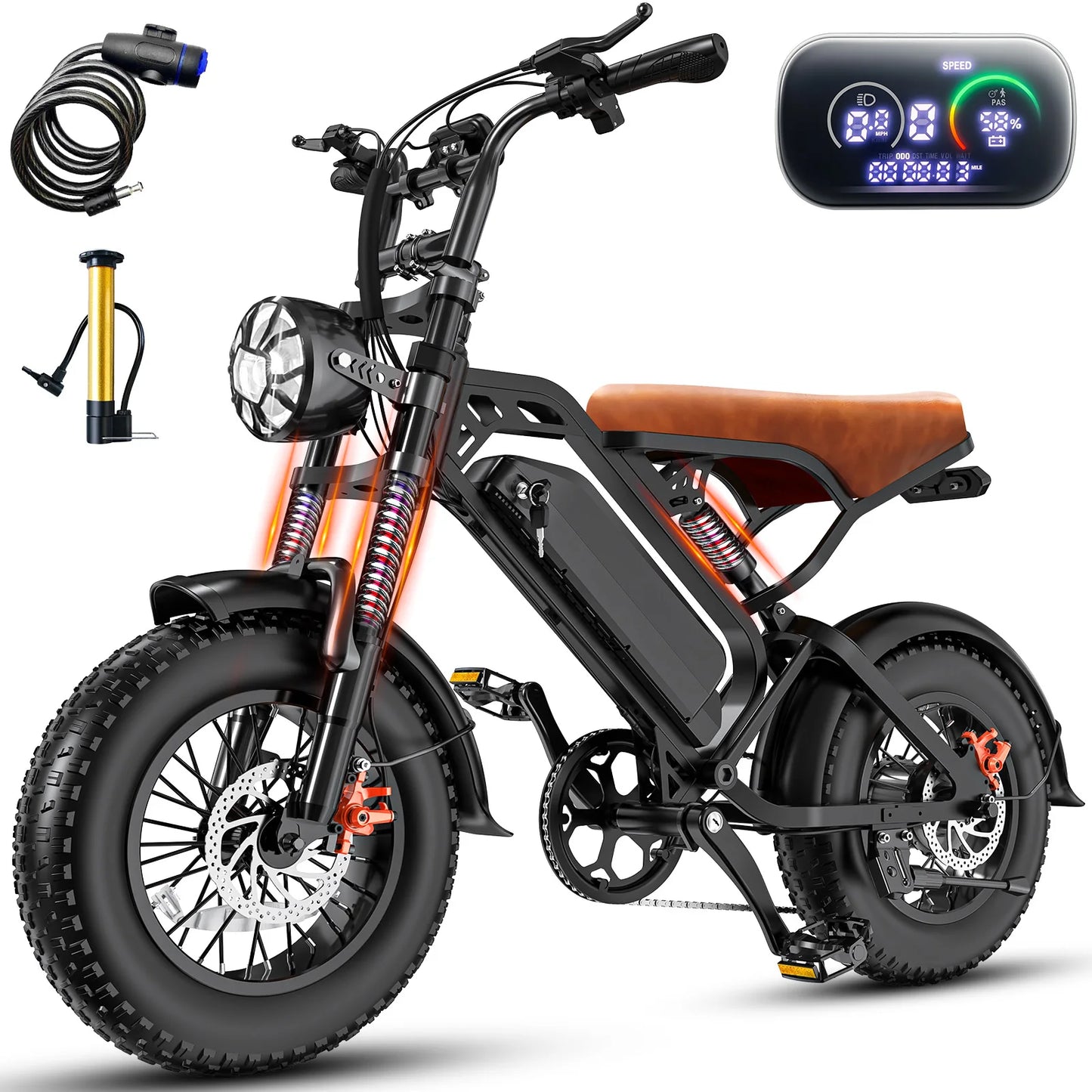 FURIDER All Terrain Electric Bicycle 1200W Peak Motor