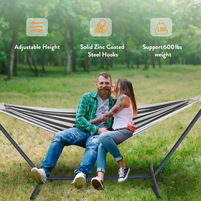 GYROOR Adjustable Stand Hammock With 600 Lb Capacity