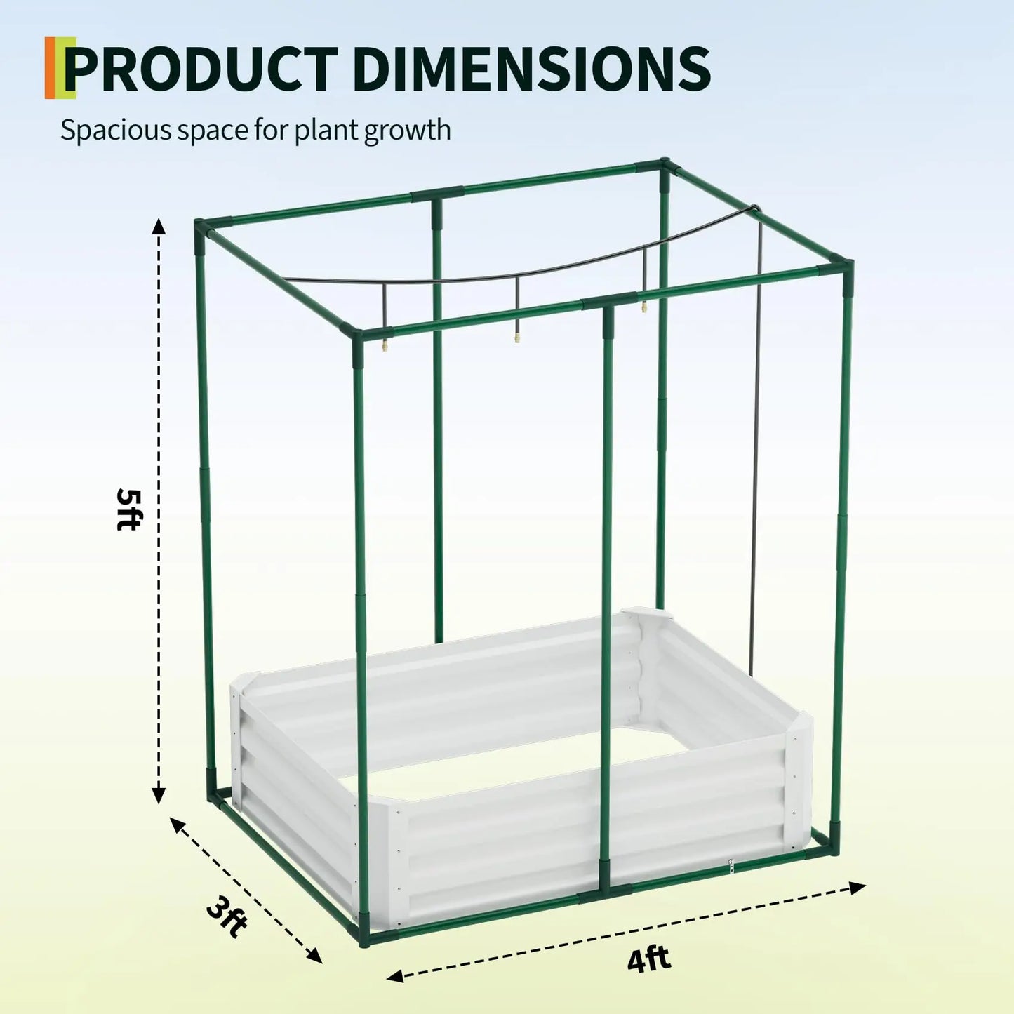 HiMISS Three In One Raised Garden Bed Kit