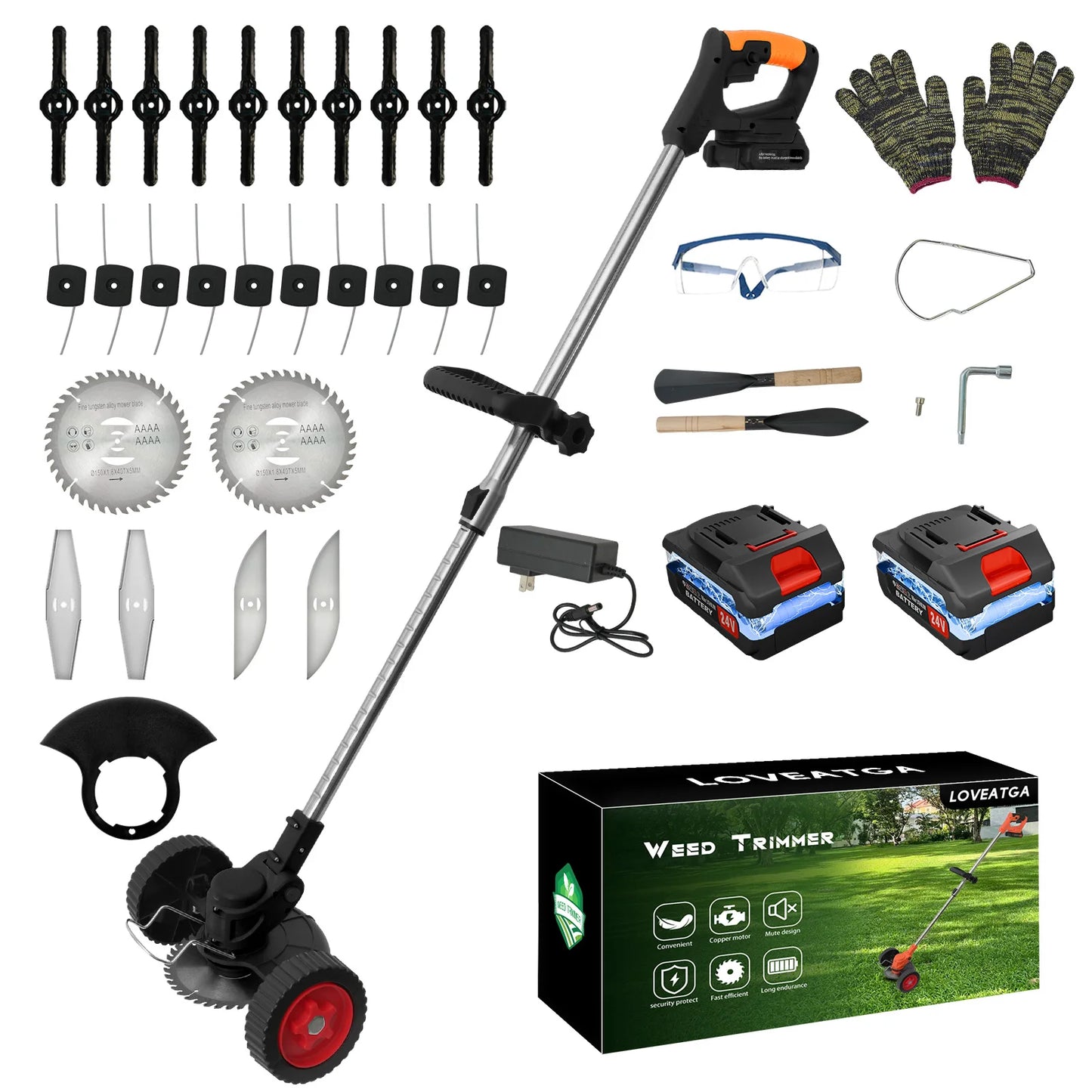 Cordless 21V 3In1 Grass Trimmer Mower Edger