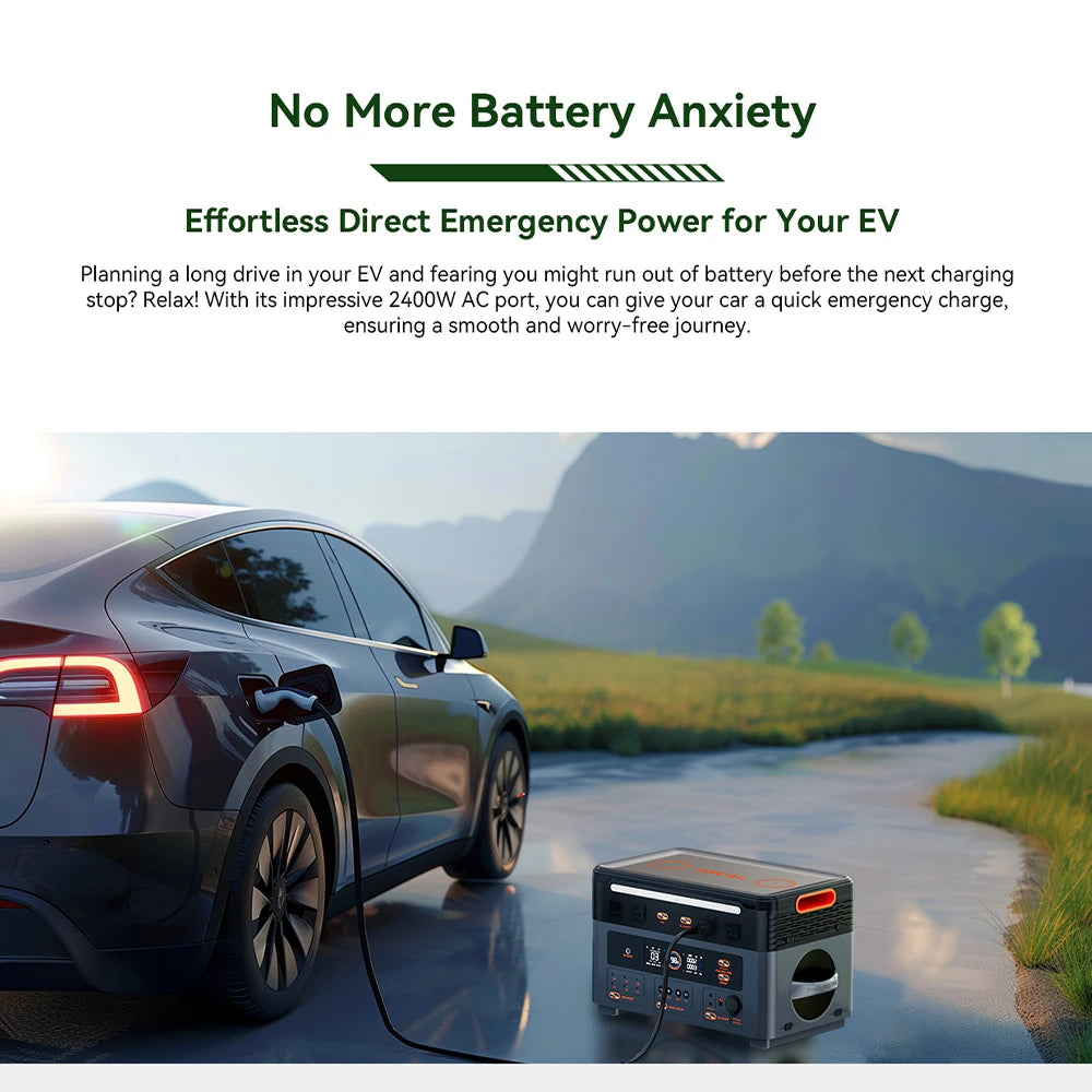 OSCAL 2048Wh LiFePO4 Portable Power Station 2400W