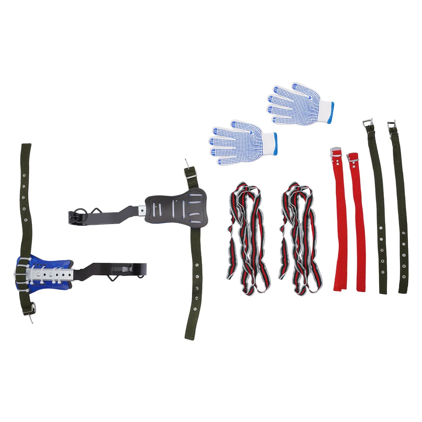 Tree Climbing Spike Set With Lanyard And Gloves Heavy Duty
