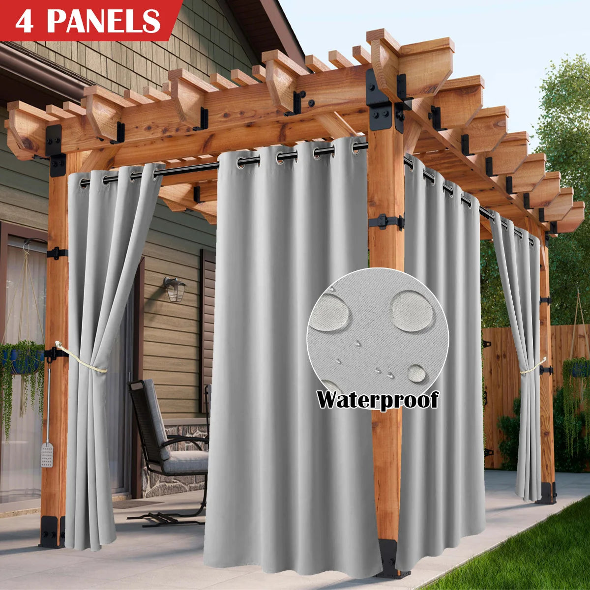 Sabalatica Waterproof Solar Curtains For Porch