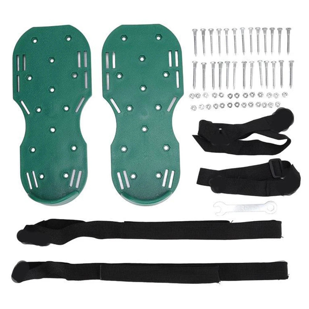 ALIILEE Lawn Aerator Shoes Spiked Sandals Adjustable Strap