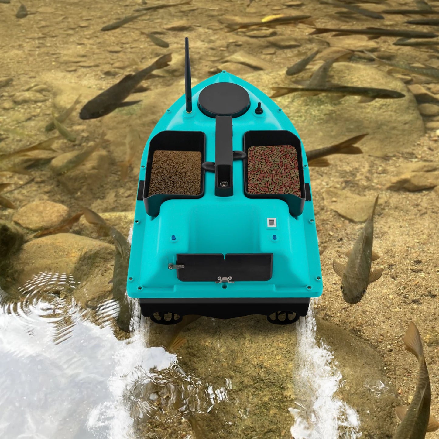 Dual Motor Fishing Bait Boat With Auto Return GPS Remote