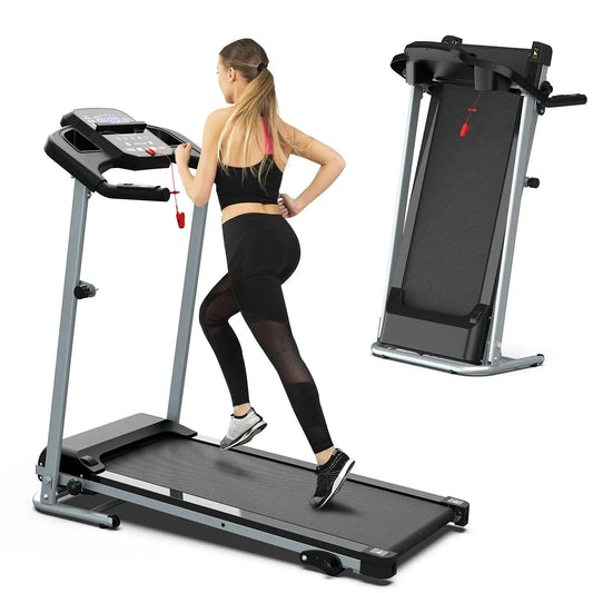 Foldable Home Treadmill With Shock Absorbing Non Slip
