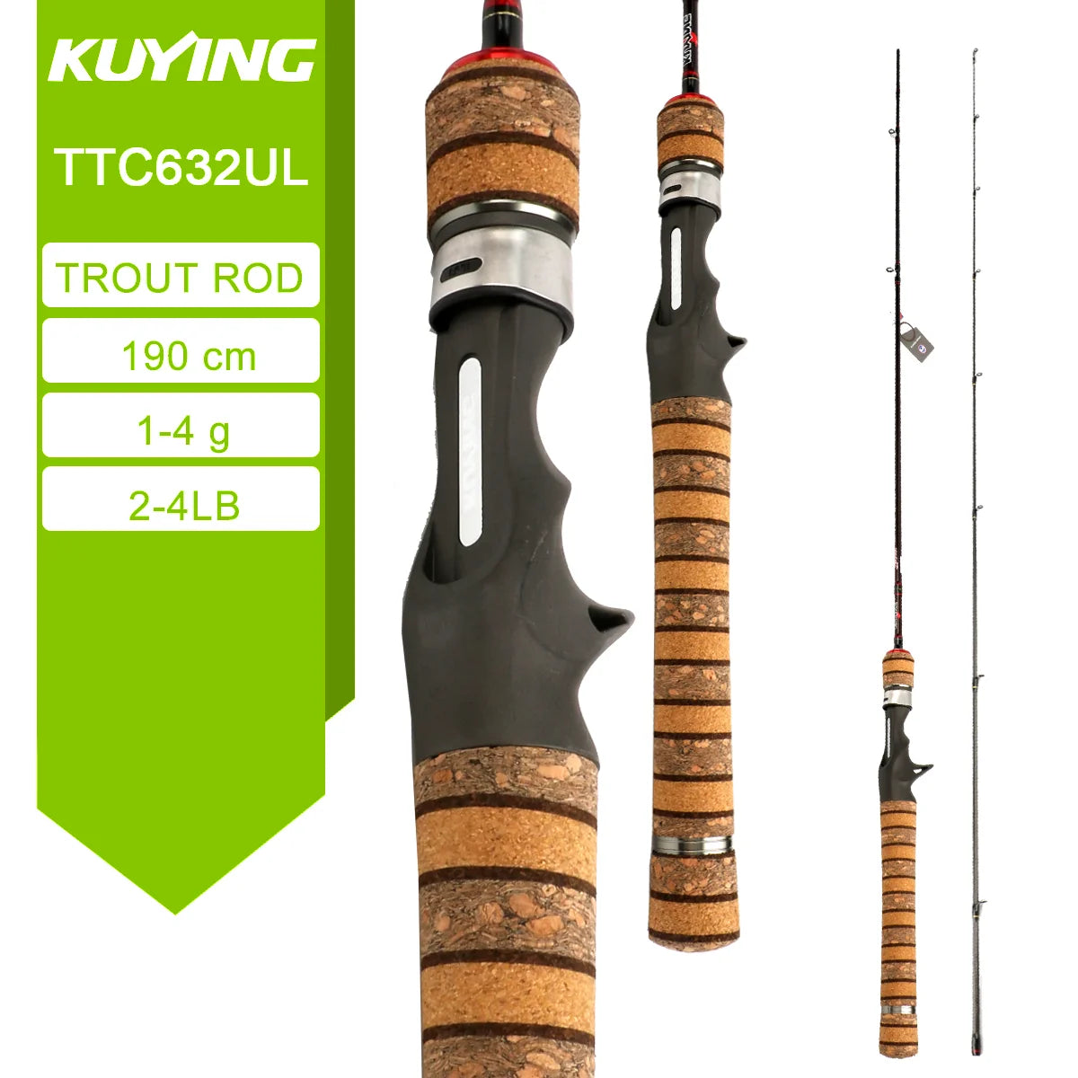Kuying Teton TTC662L Casting Rod Carbon Fishing