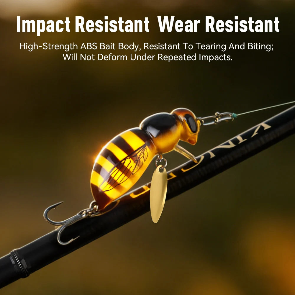 Kingdom Wasp Minnow Floating Lure With Spinner