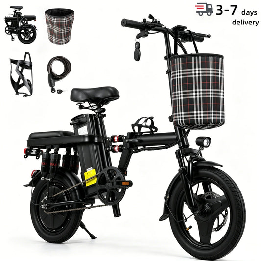 Foldable 500W Electric Bicycle For Adults 48V 15Ah