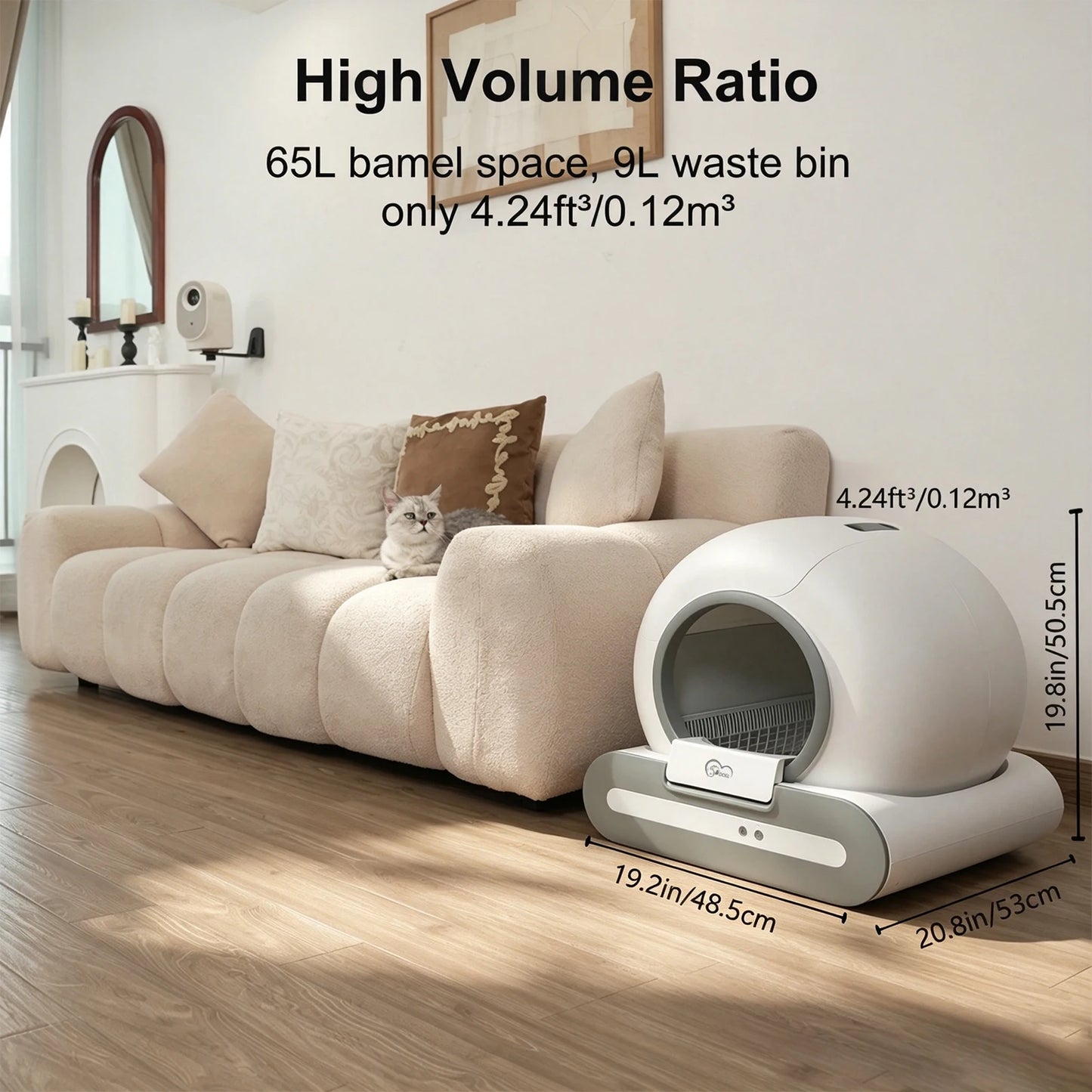 DOEL Self Cleaning Cat Litter Box With App Control