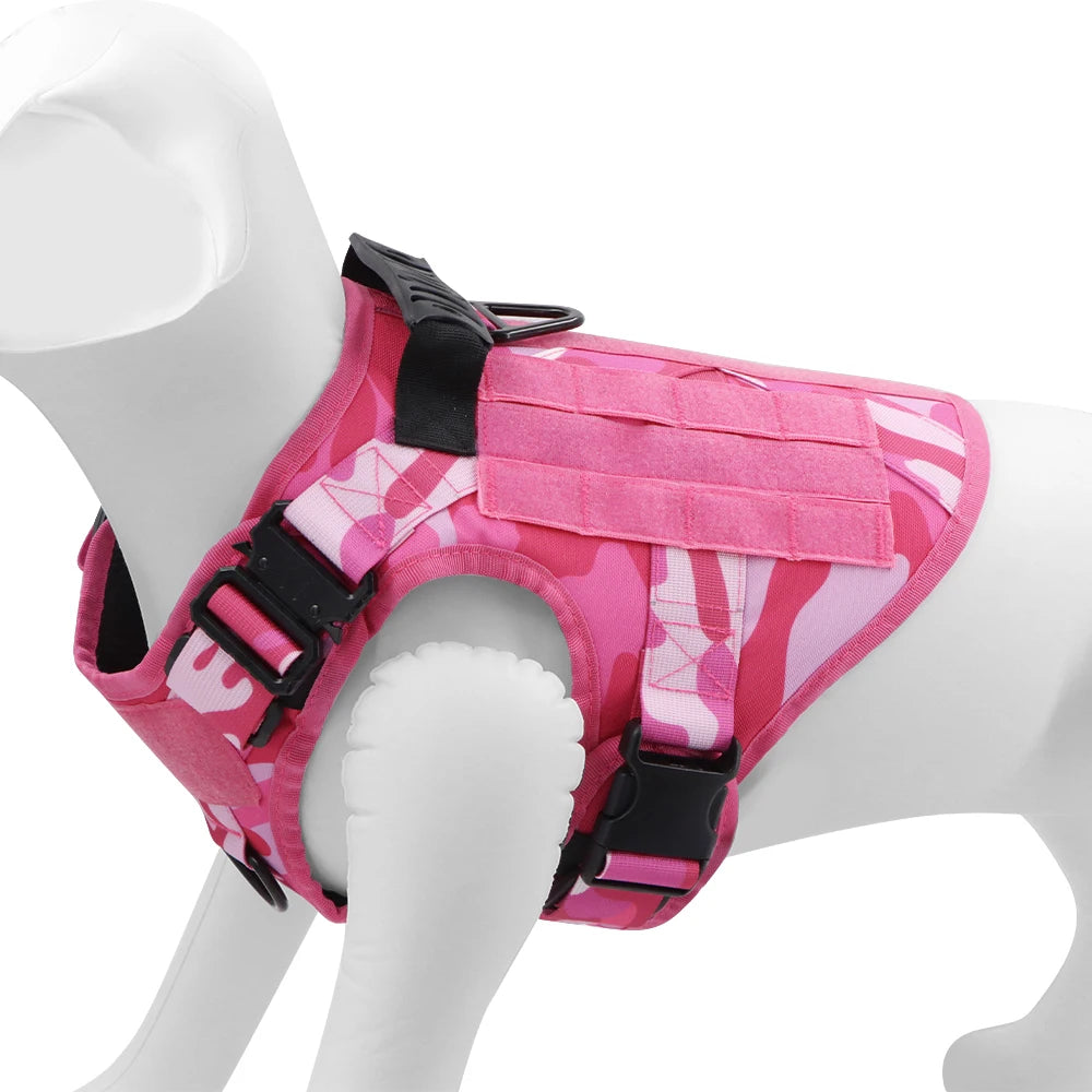 PETRAVEL CN Camouflage Dog Harness For Large Dogs Vest