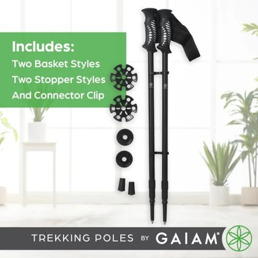 Trekking Poles Pair Lightweight Aluminum Hiking Sticks
