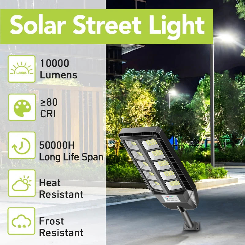 Solar Street Light 4000W LED Flood Light With Motion Sensor