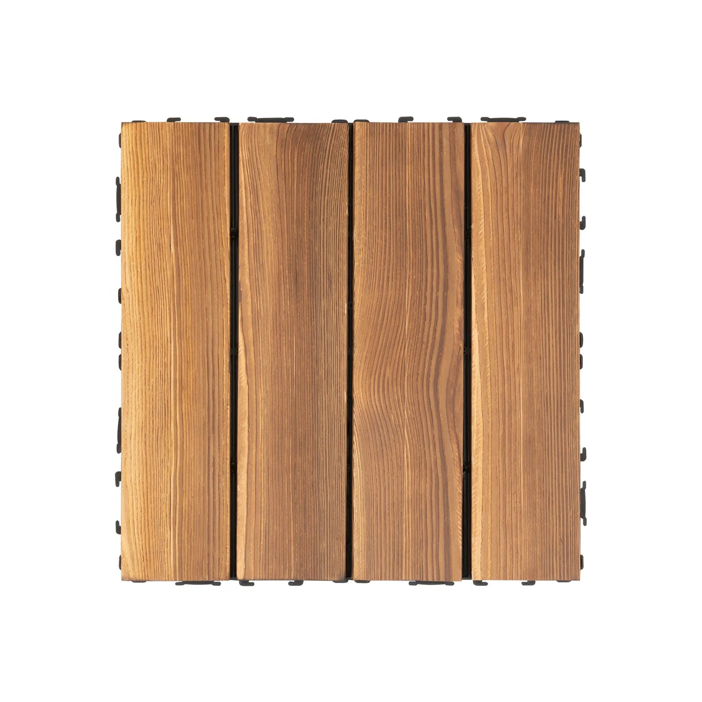Wood Plastic Interlocking Deck Tiles For Outdoor Use