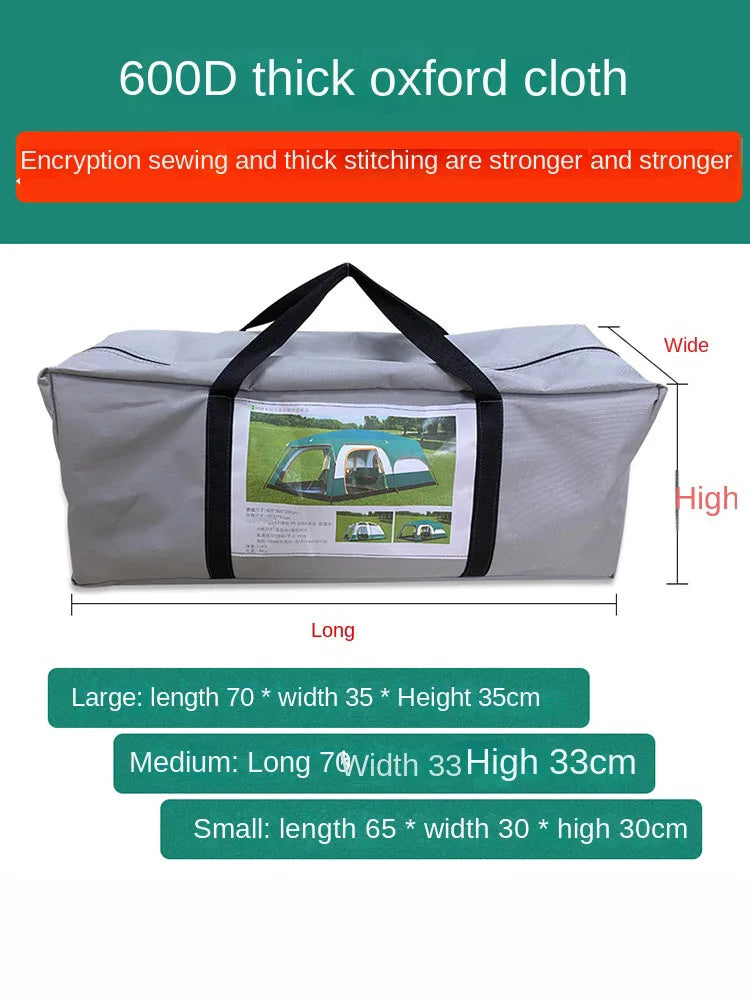 Portable Thickened Family Camping Tent Waterproof